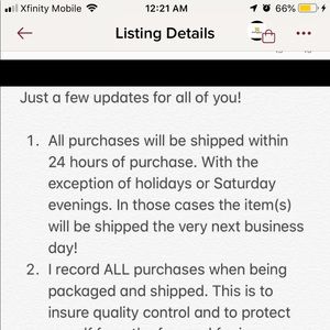 Just a few important updates 😊